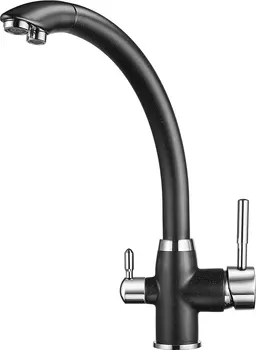 Смеситель Granula GR-2167 черный для кухонной мойки