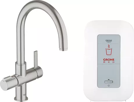 Смеситель Grohe Red Duo 30083DC0 для кухонной мойки, с водонагревателем