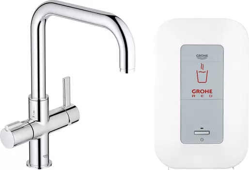 Смеситель Grohe Red Duo 30145000 для кухонной мойки, с водонагревателем