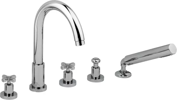 Смеситель Migliore Naxos ML.NAX-7680 Cr на борт ванны