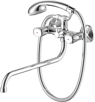 Смеситель Olive S Vasco для ванны с душем, с длинным изливом