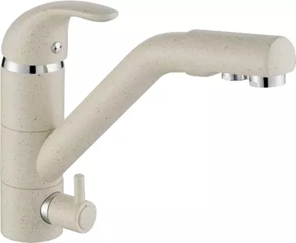 Смеситель Paulmark Holstein Ho213013-328 для кухонной мойки, бежевый