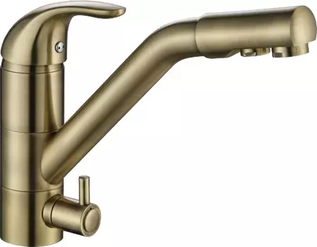Смеситель Paulmark Holstein Ho213013-Br для кухонной мойки, бронзовый