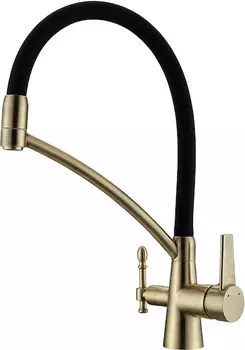 Смеситель Paulmark Holstein Ho213165BR для кухонной мойки, бронза