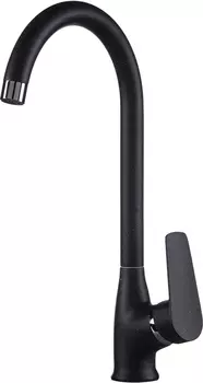 Смеситель Rossinka S35-23-Black для кухонной мойки, черный