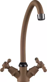 Смеситель Rossinka Y02-71 для кухонной мойки, бежевый