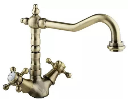 Смеситель Timo Nelson 0143/02FK antique для раковины и кухни