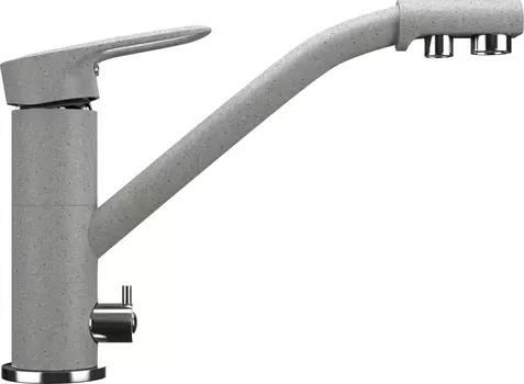 Смеситель Ulgran U-010(310) серый, для кухонной мойки