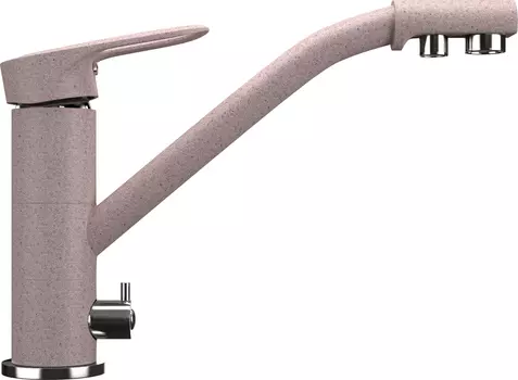 Смеситель Ulgran U-010(315) розовый, для кухонной мойки