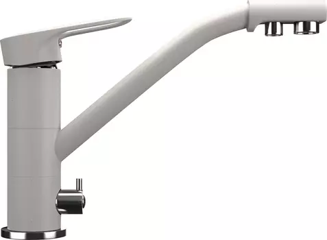 Смеситель Ulgran U-010(331) белый, для кухонной мойки