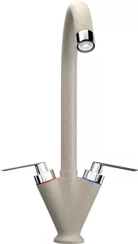 Смеситель Ulgran U-011(328) бежевый, для кухонной мойки