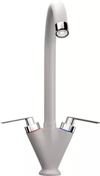 Смеситель Ulgran U-011(331) белый, для кухонной мойки