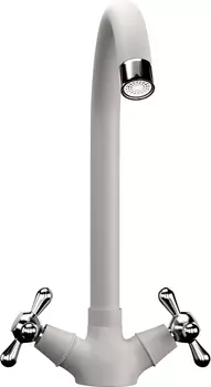 Смеситель Ulgran U-012(331) белый, для кухонной мойки