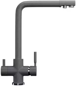 Смеситель Ulgran U-016 342 графитовый, для кухонной мойки
