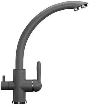 Смеситель Ulgran U-017 309 темно-серый, для кухонной мойки