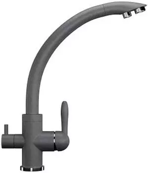 Смеситель Ulgran U-017 342 графитовый, для кухонной мойки