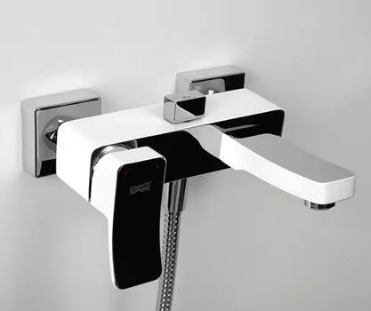 Смеситель WasserKRAFT Aller 1061WHITE для ванны с коротким изливом