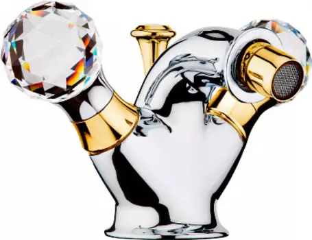 Смеситель Webert Karenina KA710102017 хром-золото для биде