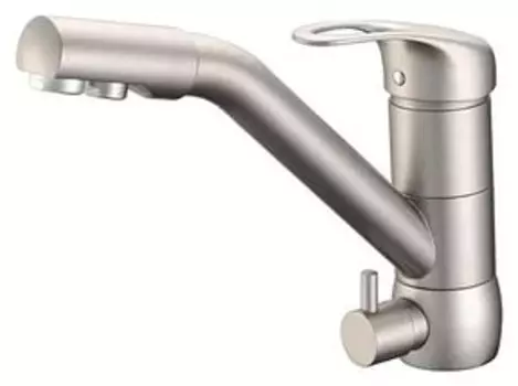 Смеситель Zorg Clean Water ZR 400 KF-12 аллюметаллик для кухонной мойки