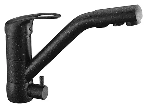 Смеситель Zorg Clean Water ZR 400 KF-12 черный металл для кухонной мойки