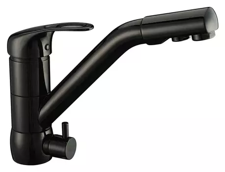 Смеситель Zorg Clean Water ZR 400 KF-12 black для кухонной мойки