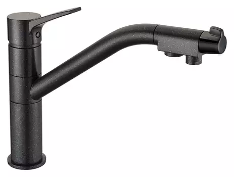 Смеситель Zorg Clean Water ZR 401 KF черный металлик для кухонной мойки