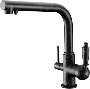 Смеситель Zorg Sanitary ZR 313 YF-33 черный металл, для кухонной мойки