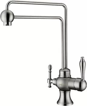 Смеситель Zorg Sanitary ZR 345 YF Steel для кухонной мойки