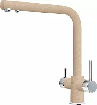 Смеситель Zorg Sanitary ZR 348 YF хром, кварц, для кухонной мойки