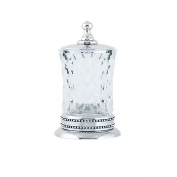 Стакан для ватных дисков Boheme Brilliante 10444 хром