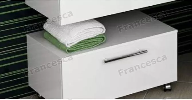 Тумба напольная Francesca Милана 75 белый (1 ящик)