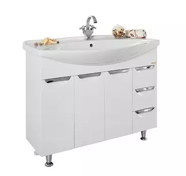 Тумба с раковиной 105 1.16 К, белый