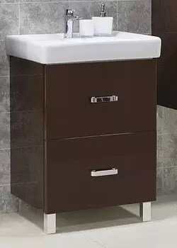 Тумба с раковиной Акватон Америна 60 Н темно-коричневая