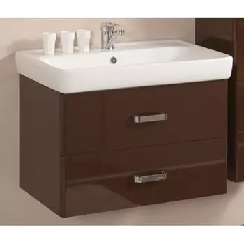 Тумба с раковиной Акватон Америна 70 темно-коричневая