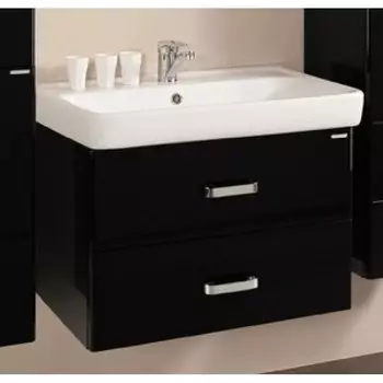 Тумба с раковиной Акватон Америна 80 чёрная