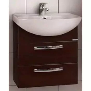 Тумба с раковиной Акватон Ария 50 М темно-коричневая