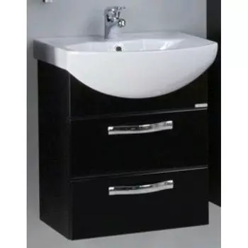 Тумба с раковиной Акватон Ария 50 М черный глянец