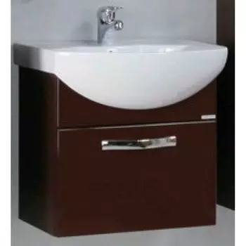 Тумба с раковиной Акватон Ария 50 темно-коричневая