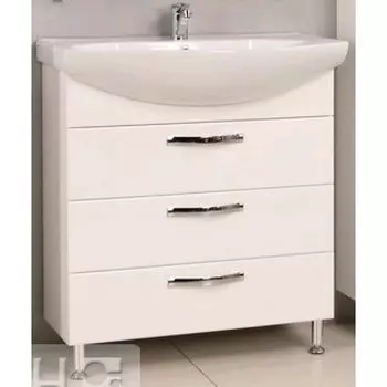 Тумба с раковиной Акватон Ария 80 Н белая