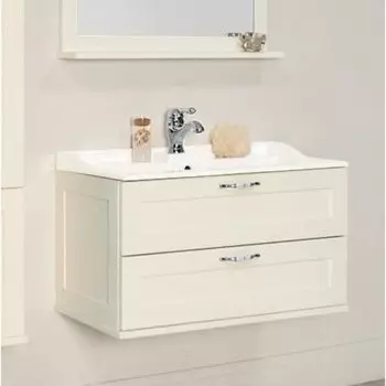 Тумба с раковиной Акватон Леон 80 дуб белый