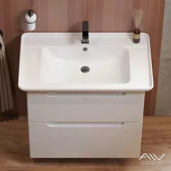 Тумба с раковиной Alavann Berta 85 белая