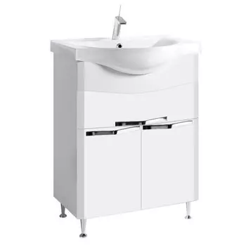 Тумба с раковиной Alavann Латте 65, белый