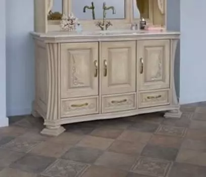 Тумба с раковиной Аллигатор Классик 125, дуб