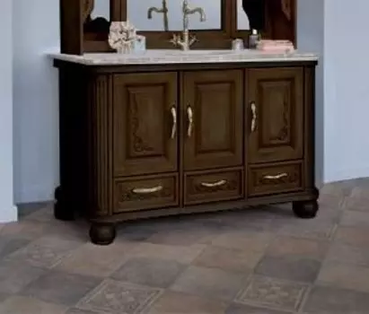 Тумба с раковиной Аллигатор Классик 125, венге