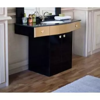 Тумба с раковиной Аллигатор Квадро A 120, черный