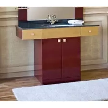 Тумба с раковиной Аллигатор Квадро B 120, коричневый