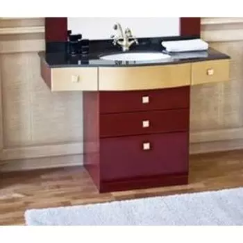 Тумба с раковиной Аллигатор Квадро C 120, коричневый