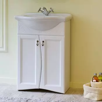 Тумба с раковиной Аллигатор Милана 1 75, белый