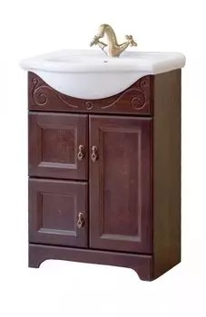 Тумба с раковиной Аллигатор Милана 2 60, орех