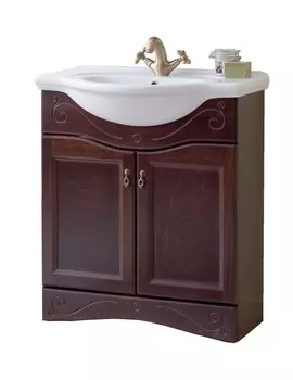 Тумба с раковиной Аллигатор Милана 4 55, орех